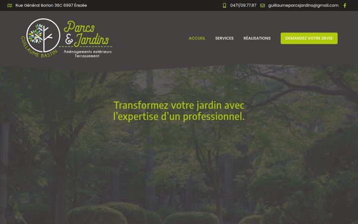 Screenshot of guillaume-bastin.be