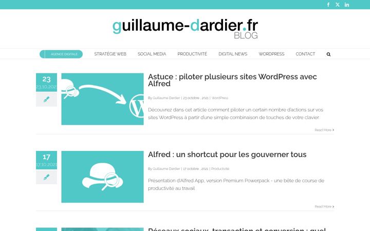 Screenshot stránky guillaume-dardier.fr