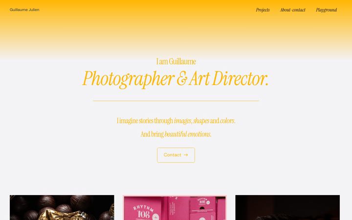 Screenshot του guillaume-julien.com