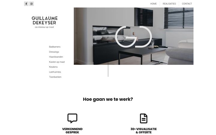 Screenshot of guillaumedekeyser.be
