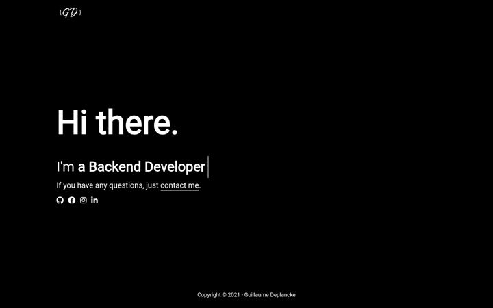 Screenshot of guillaumedeplancke.com