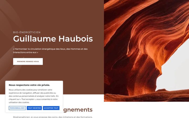 Screenshot of guillaumehaubois.fr