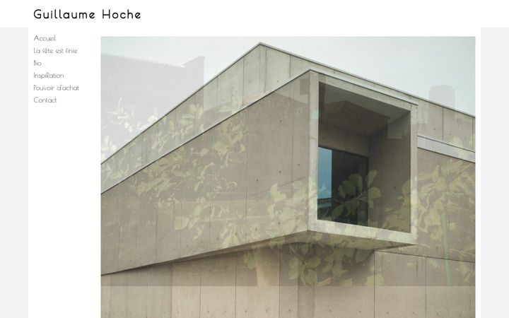 Screenshot of guillaumehoche.com