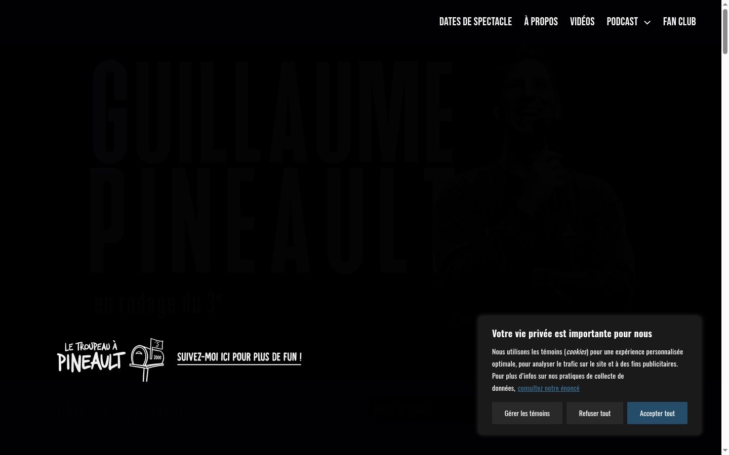Screenshot tal-banner tal-kunsens muri qabel kwalunkwe interazzjoni