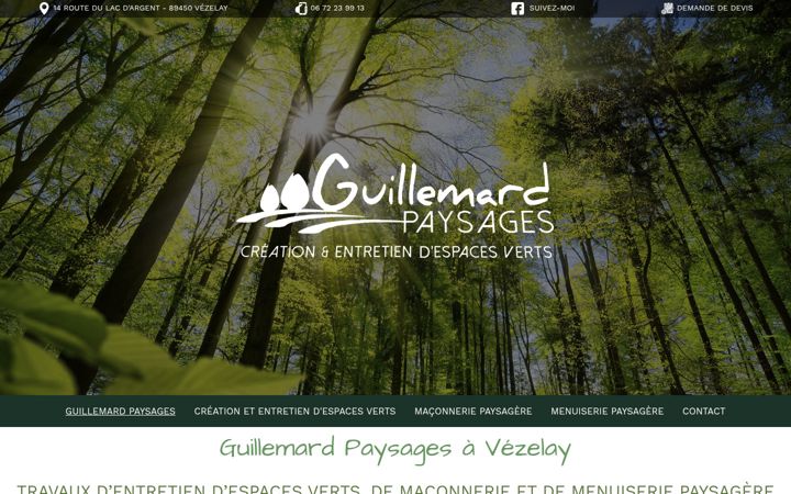 Screenshot of guillemard-paysages.fr