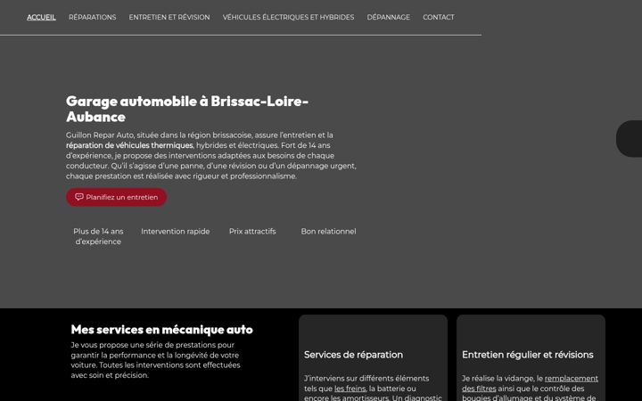 Screenshot of guillonreparauto.fr