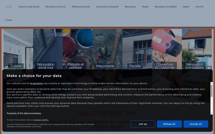 Screenshot of guillot-batiment.fr