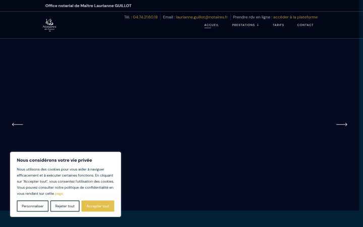 Screenshot of guillot.notaires.fr