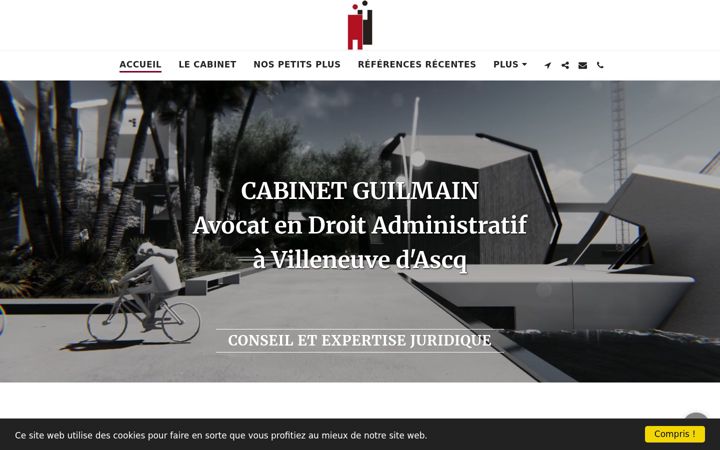 Screenshot of guilmain-avocat.fr