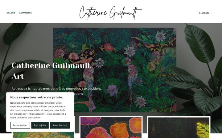 Screenshot of guilmault-catherine.fr