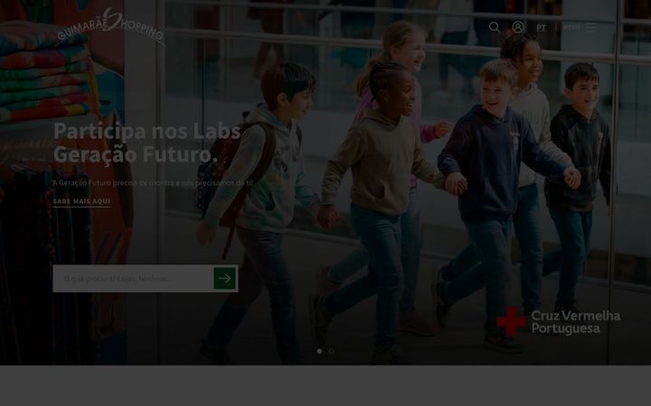 Screenshot of guimaraeshopping.pt