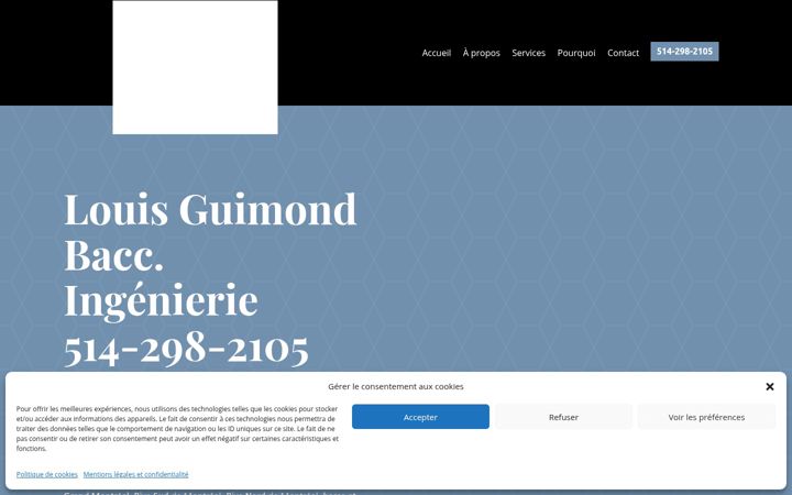 Screenshot of guimondinspection.ca
