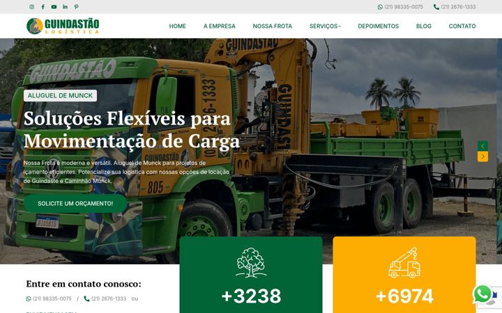 Screenshot of guindastao.com.br