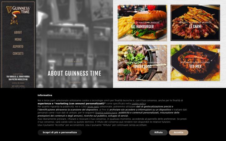 Screenshot of guinnesstime.it