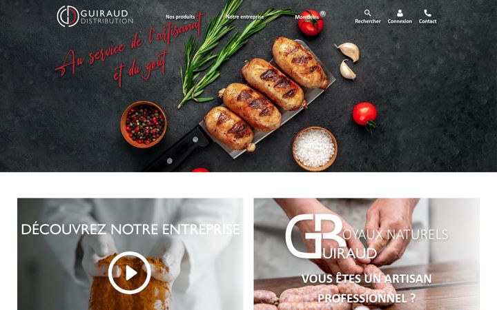 Screenshot of guirauddistribution.fr