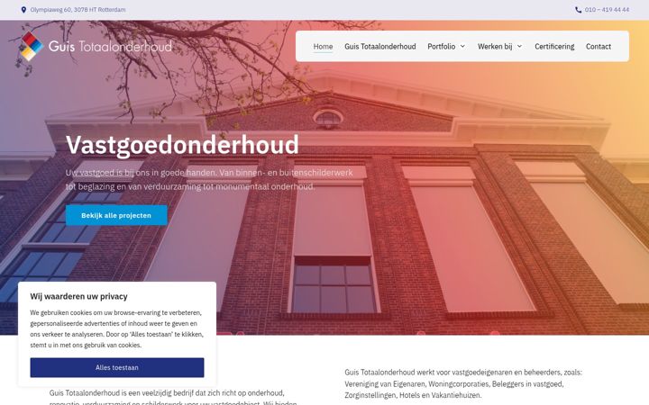 Screenshot of guisbv.nl