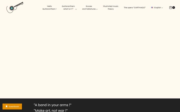 Screenshot of guitaranthem.com