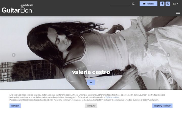 Screenshot of guitarbcn.com