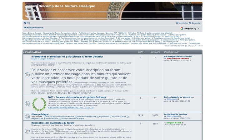 Screenshot of guitareclassiquedelcamp.com