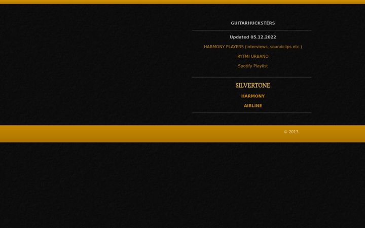 Screenshot of guitarhucksters.com