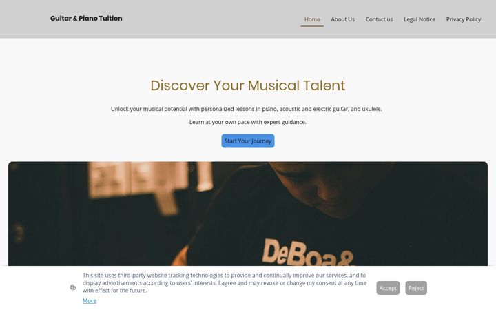 Screenshot of guitarlessons-cambridge.co.uk