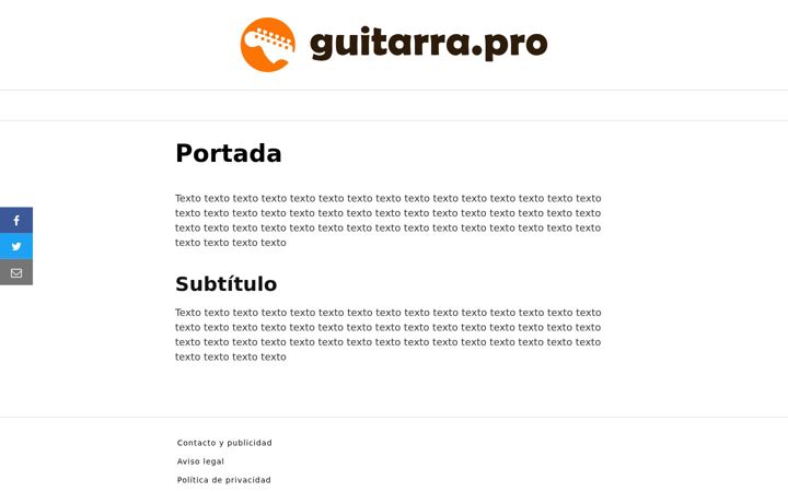 Screenshot of guitarra.pro