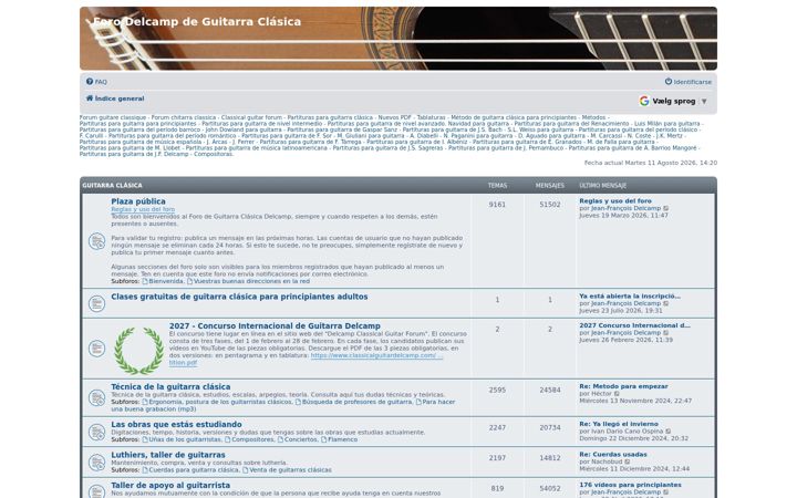 Screenshot of guitarraclasicadelcamp.com
