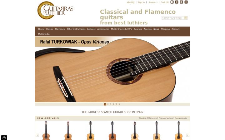Screenshot of guitarrasdeluthier.com