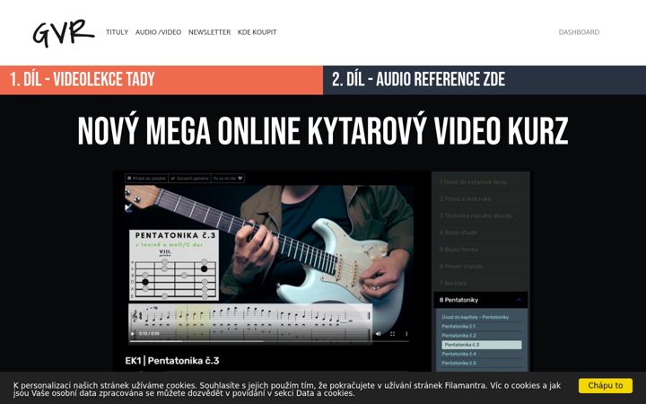 Screenshot of guitarvolumeright.com