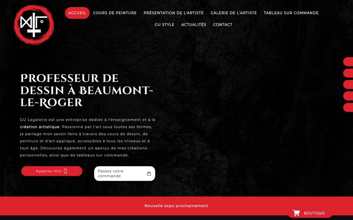 Screenshot of gulagalerie.fr
