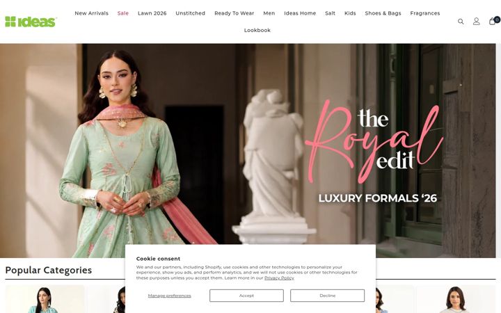 Screenshot of gulahmedshop.com