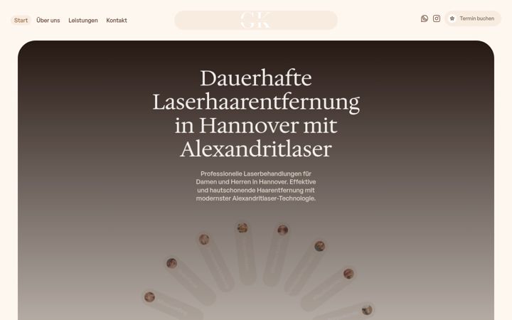 Screenshot of gulaserkosmetik.de
