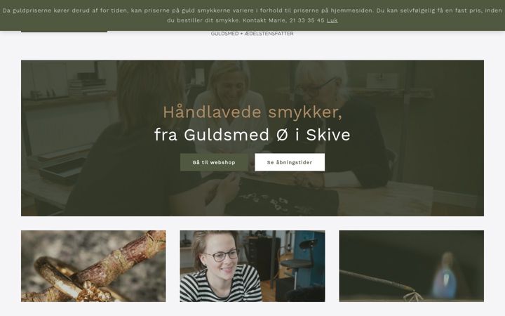 Screenshot of guldsmedoe.dk