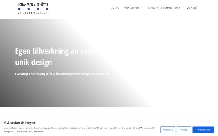 Screenshot of guldsmedsatelje.se