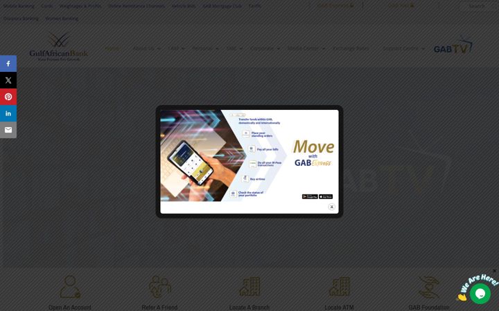 Screenshot of gulfafricanbank.com