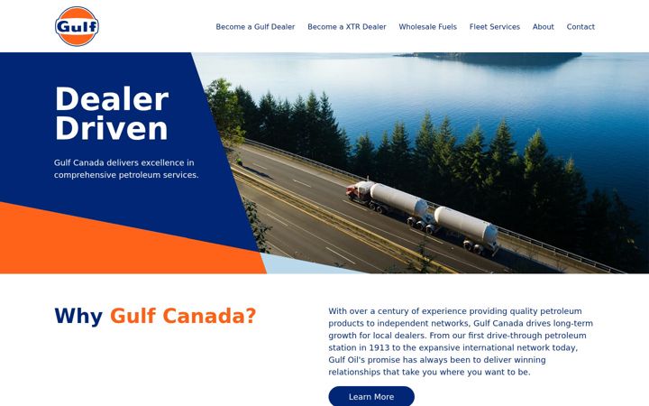 Screenshot of gulfcanada.ca