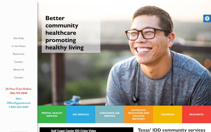 Screenshot of gulfcoastcenter.org
