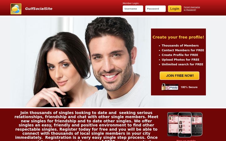 Screenshot of gulfmingle.com