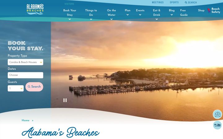 Screenshot of gulfshores.com