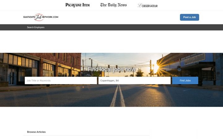 Screenshot of gulfsouthjobnetwork.com