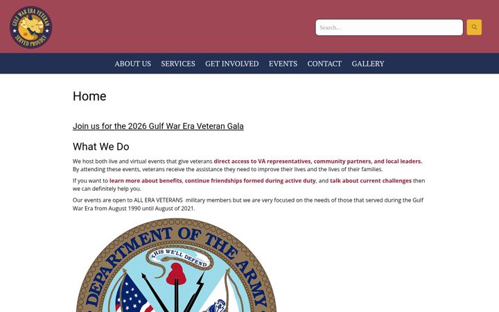 Screenshot of gulfwareraveteran.org
