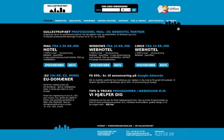 Screenshot of gullestrupnet.dk