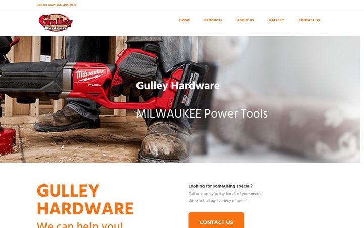 Screenshot of gulley-hardware.com