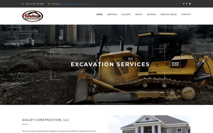 Screenshot of gulleyconstructionllc.com