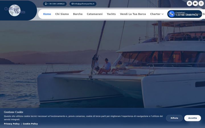 Screenshot of gulliveryachts.it