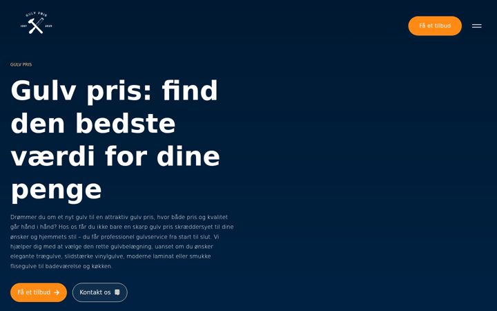 Screenshot ta' gulv-pris.dk