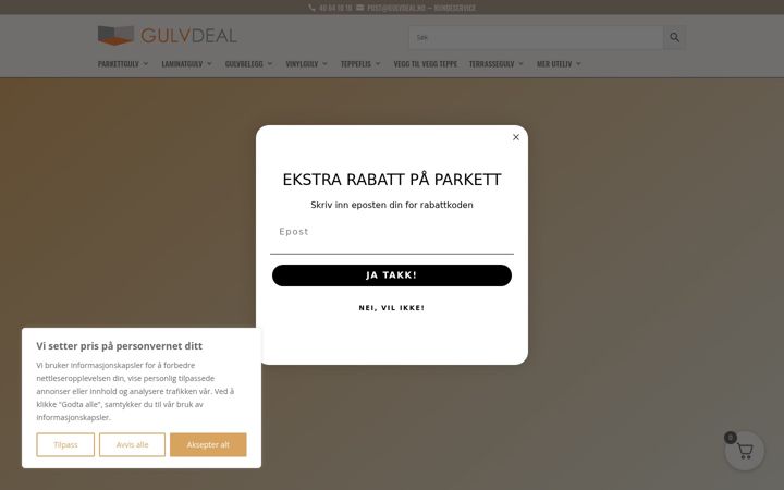 Screenshot of gulvdeal.no