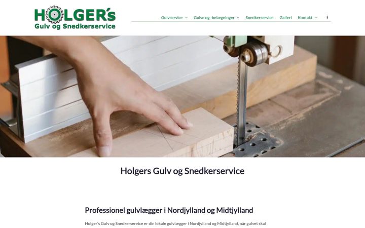 Screenshot of gulvholger.dk