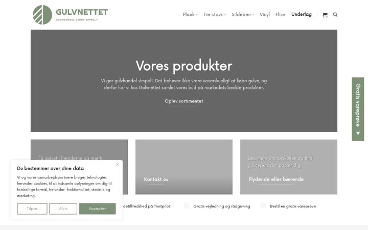 Screenshot of gulvnettet.dk