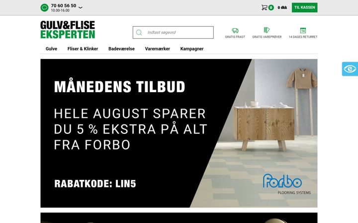 Screenshot of gulvogfliseeksperten.dk